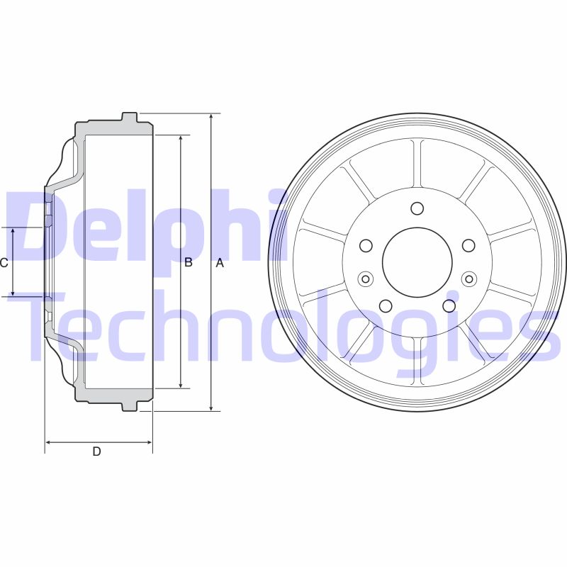 Tambur frana BF562 DELPHI