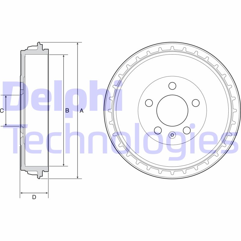 Tambur frana BF564 DELPHI