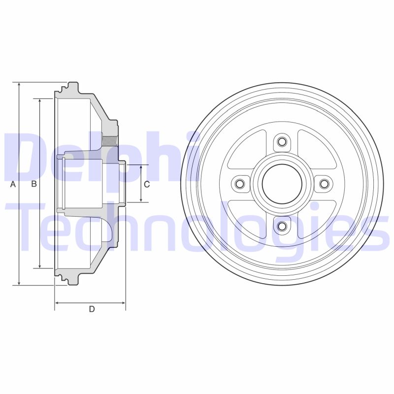 Tambur frana BF571 DELPHI