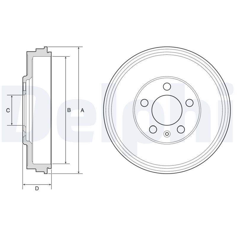 Tambur frana BF575 DELPHI