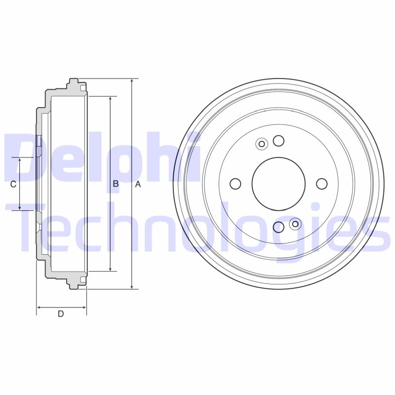 Tambur frana BF580 DELPHI