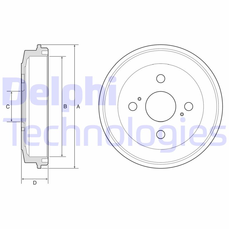 Tambur frana BF588 DELPHI