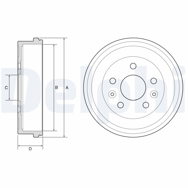 Tambur frana BF597 DELPHI
