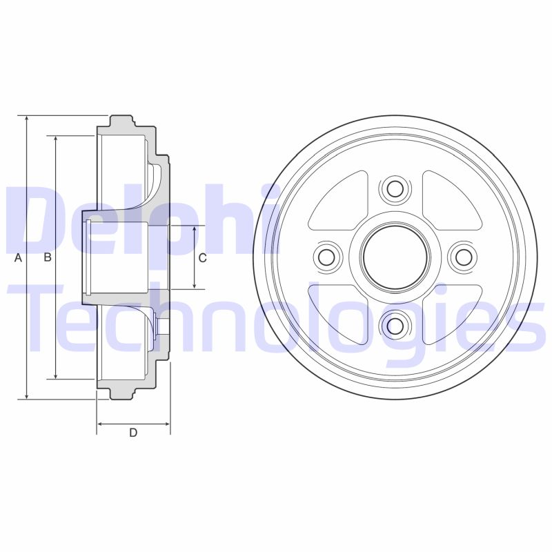 Tambur frana BF602 DELPHI