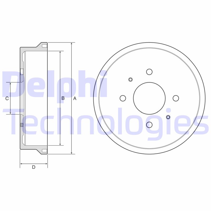 Tambur frana BF604 DELPHI