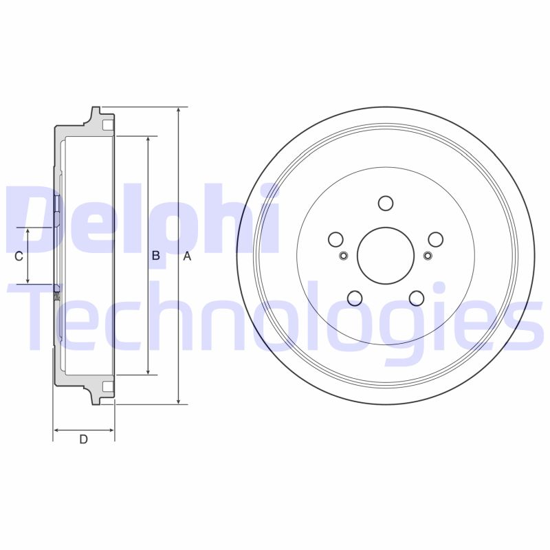 Tambur frana BF610 DELPHI