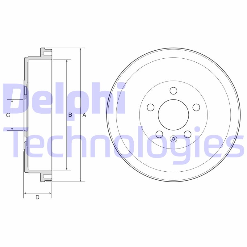 Tambur frana BF634 DELPHI