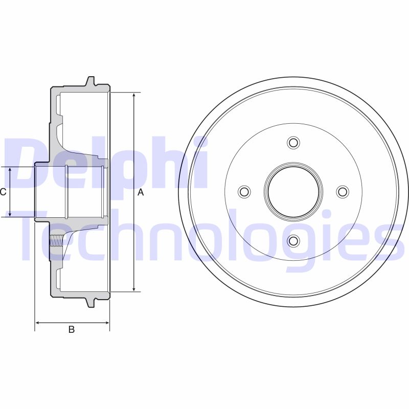 Tambur frana BFR538 DELPHI