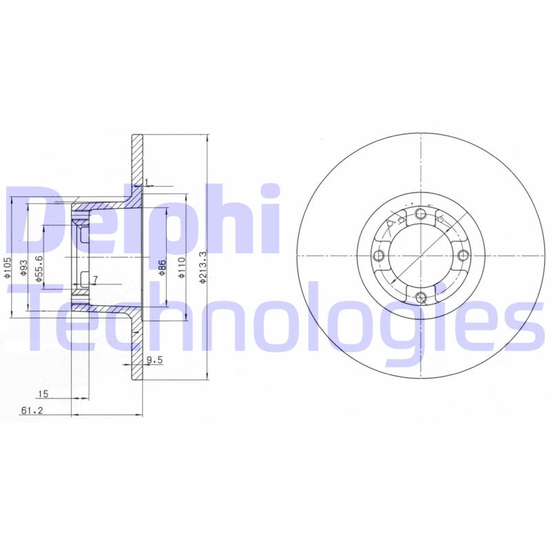 Disc frana BG2081 DELPHI