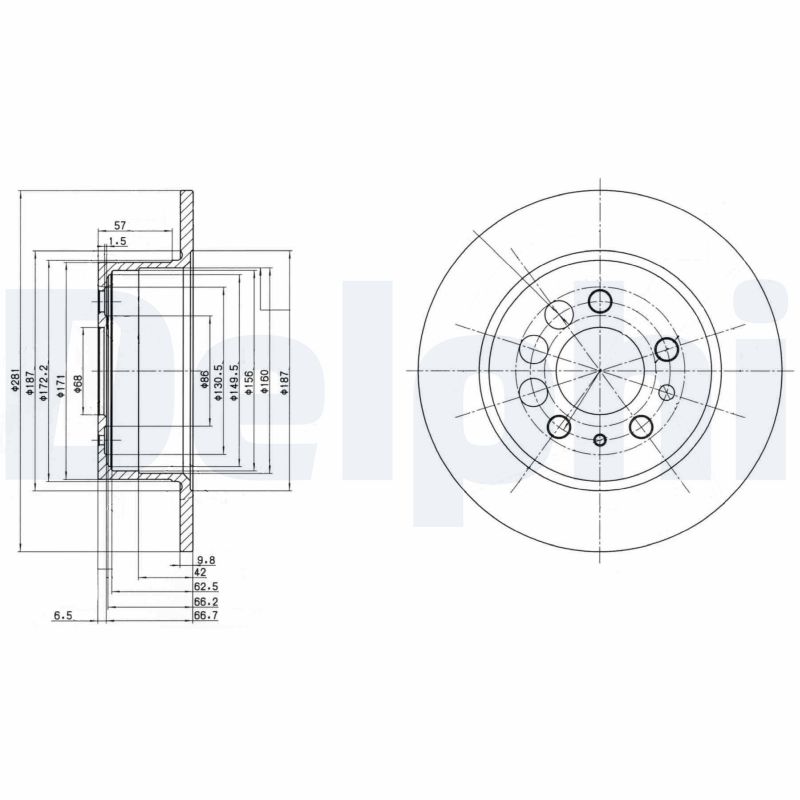 Disc frana BG2103C DELPHI
