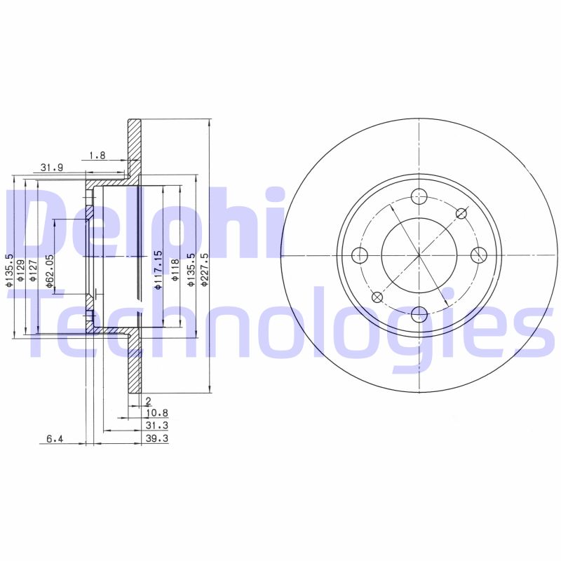 Disc frana BG2147 DELPHI