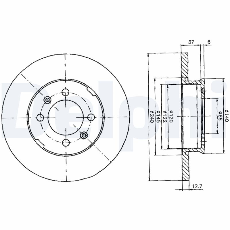 Disc frana BG2150 DELPHI