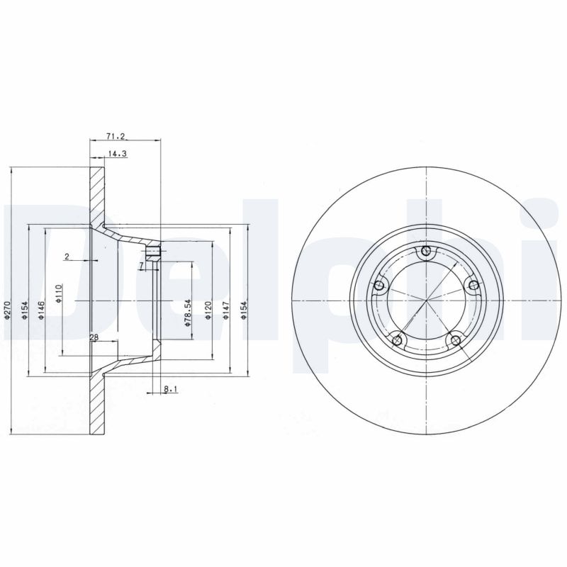 Disc frana BG2157 DELPHI