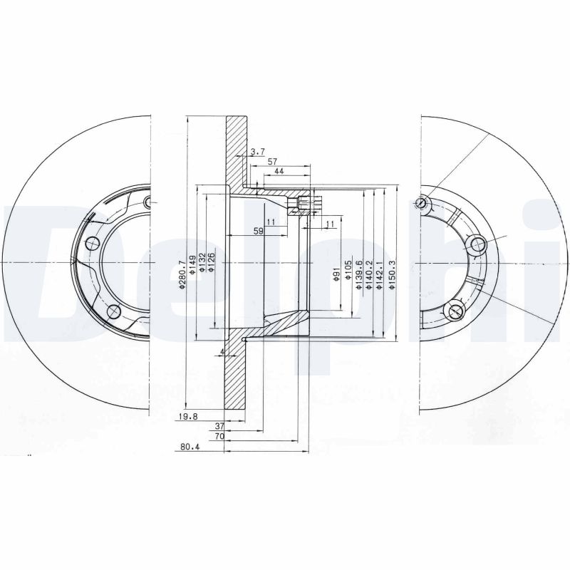 Disc frana BG2163 DELPHI