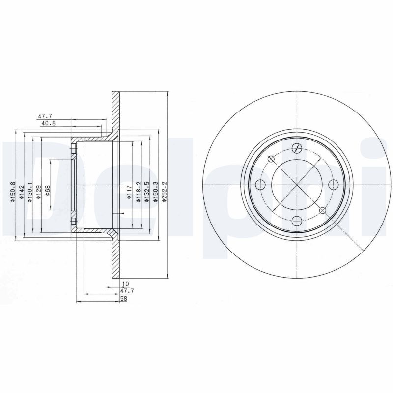 Disc frana BG2176 DELPHI