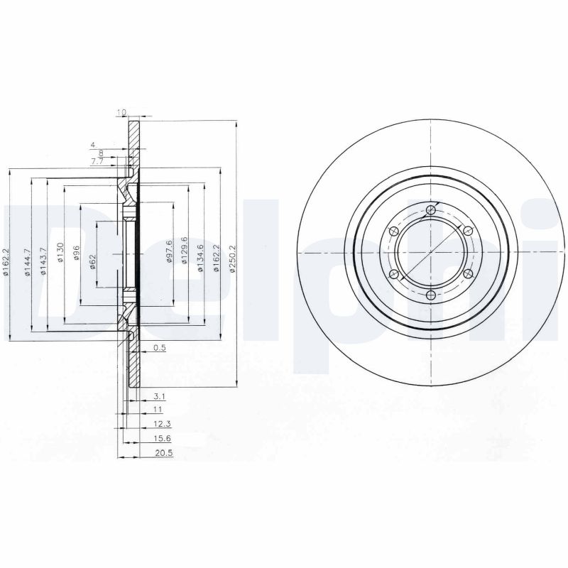 Disc frana BG2186 DELPHI