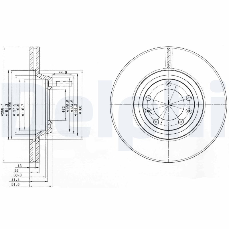 Disc frana BG2199 DELPHI