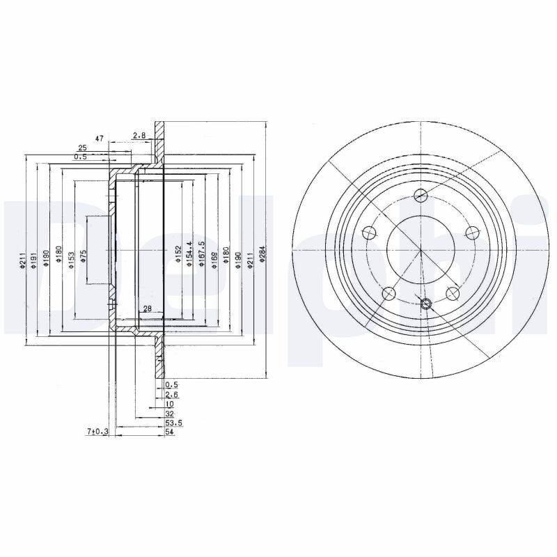Disc frana BG2211 DELPHI