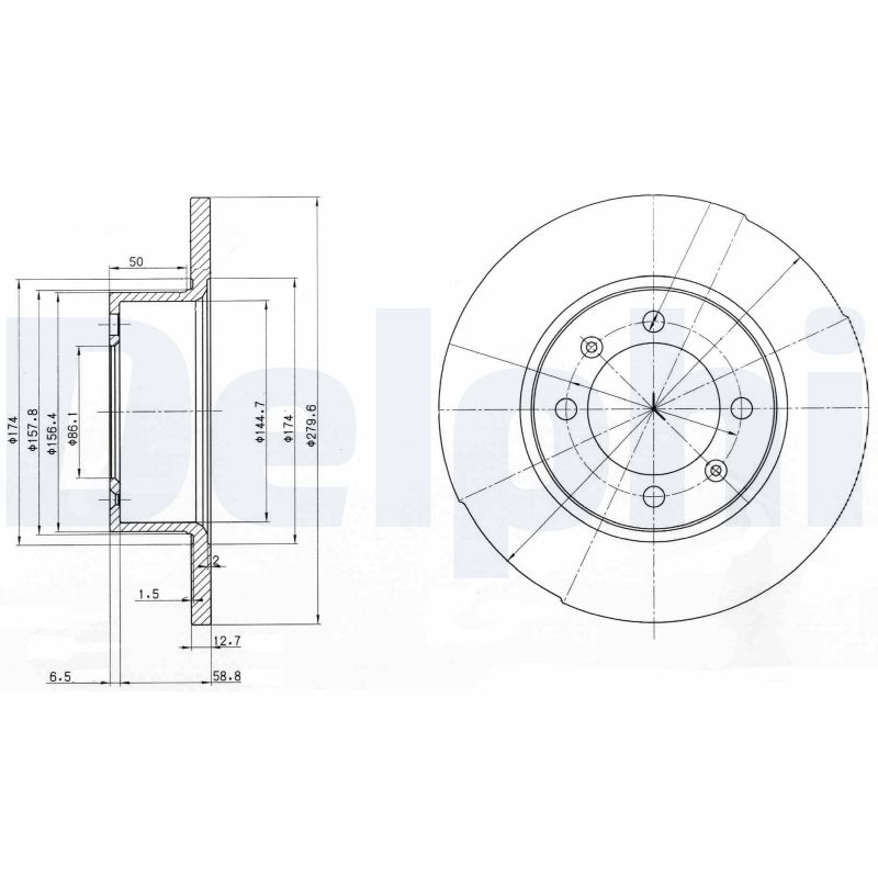 Disc frana BG2218 DELPHI