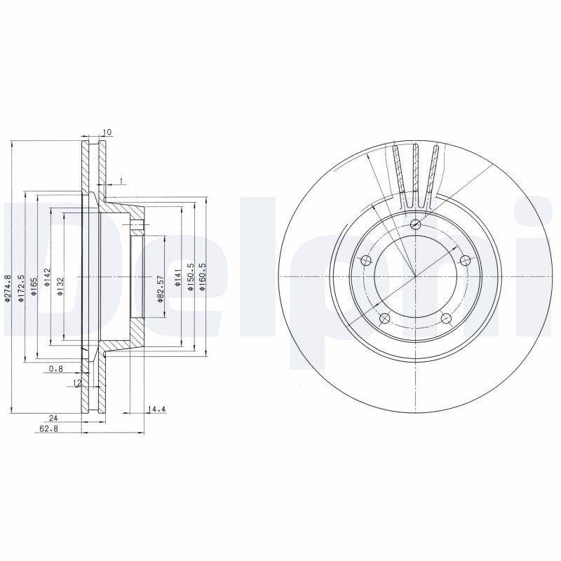 Disc frana BG2246 DELPHI