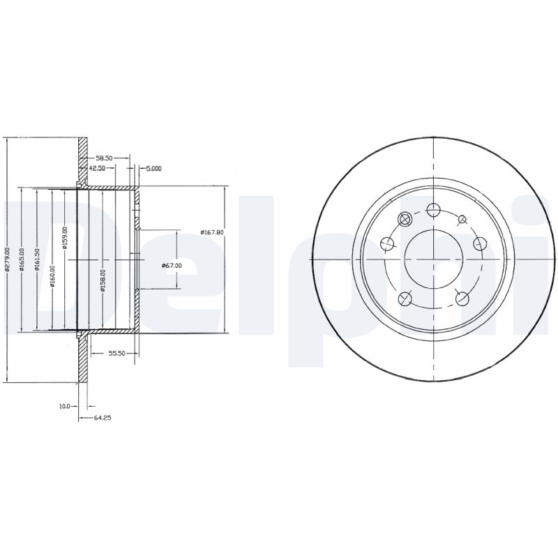 Disc frana BG2252 DELPHI