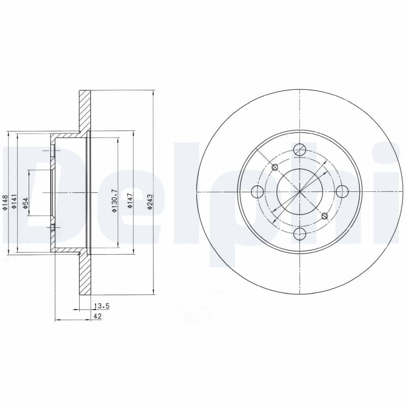 Disc frana BG2254 DELPHI