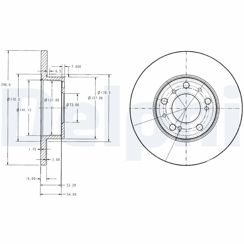 Disc frana BG2257 DELPHI