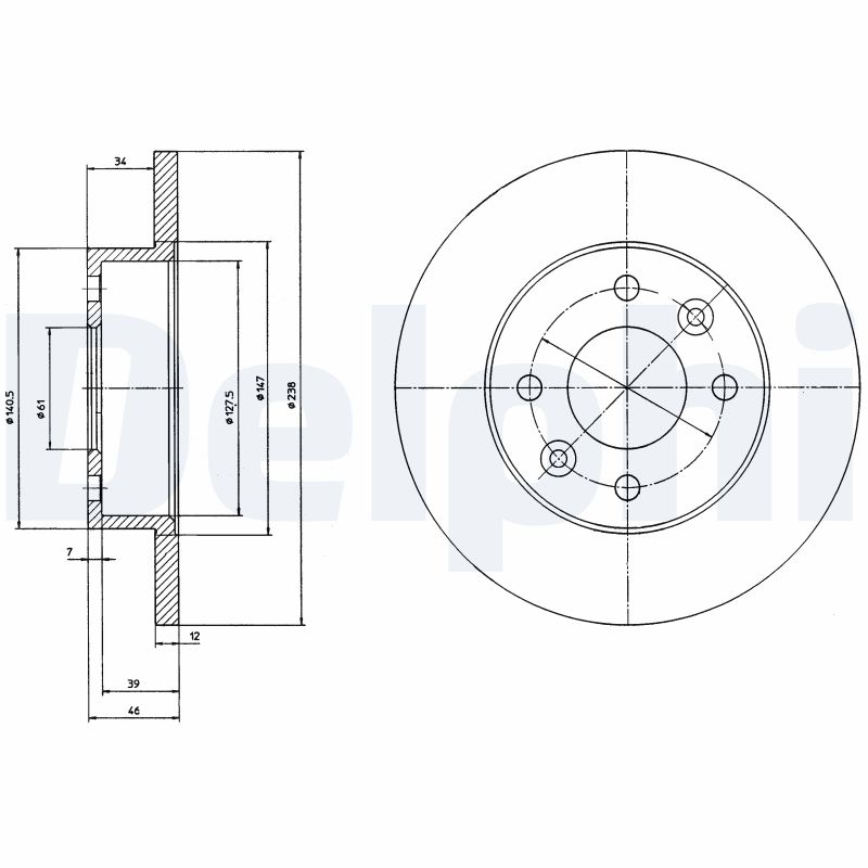 Disc frana BG2268 DELPHI