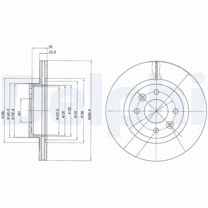 Disc frana BG2283 DELPHI