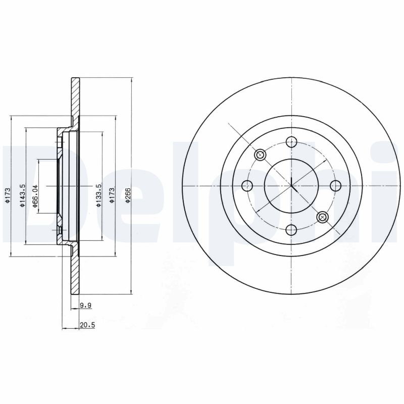 Disc frana BG2308 DELPHI