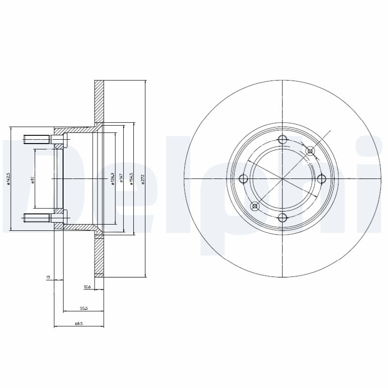 Disc frana BG2316 DELPHI