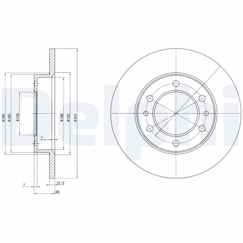 Disc frana BG2325 DELPHI