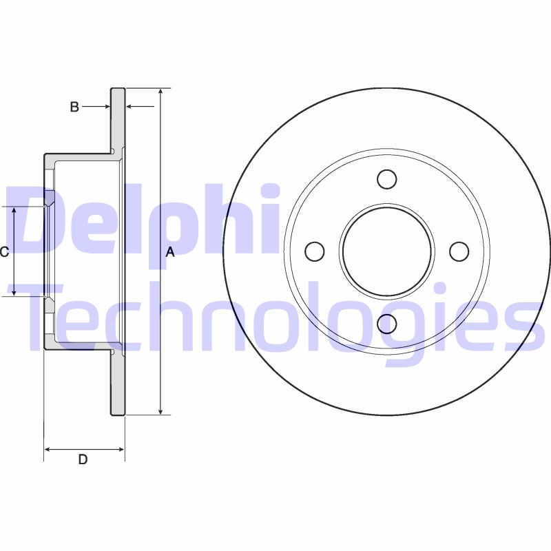 Disc frana BG2343 DELPHI