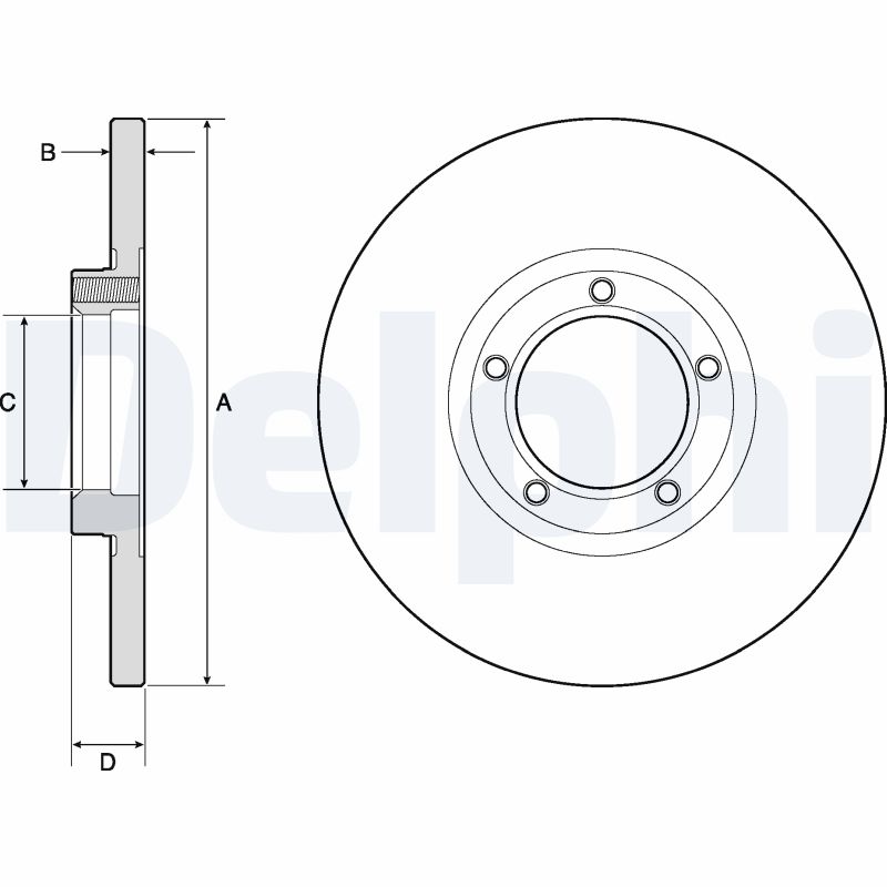 Disc frana BG2349 DELPHI