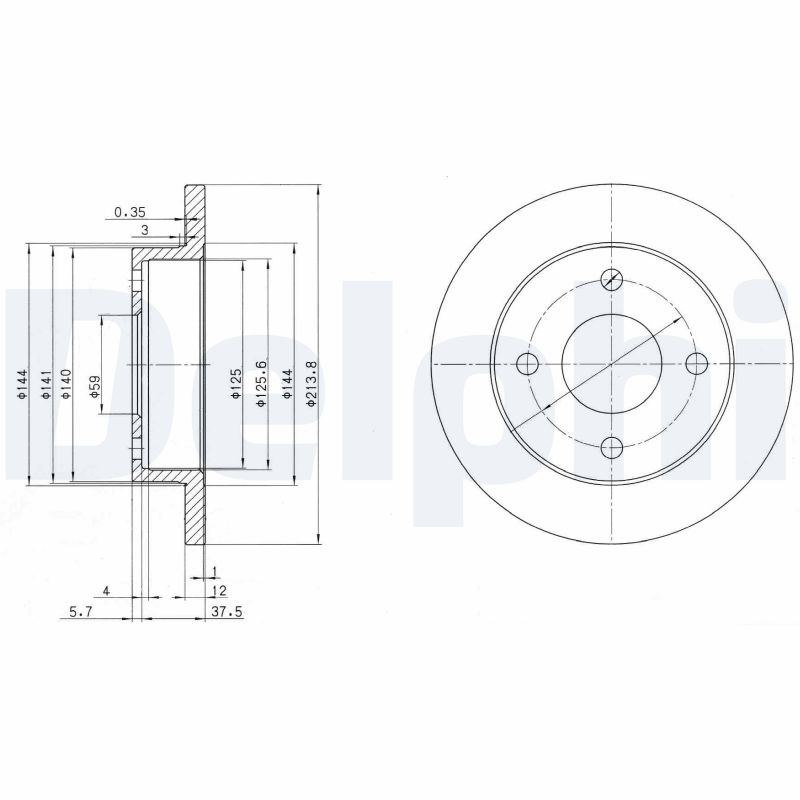 Disc frana BG2357 DELPHI