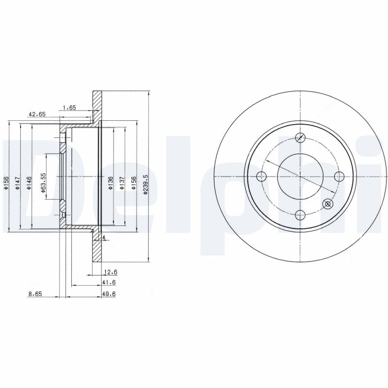 Disc frana BG2375 DELPHI