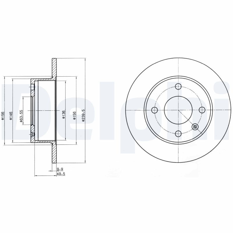 Disc frana BG2376 DELPHI