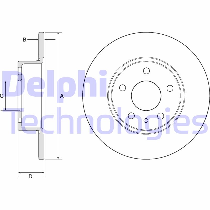 Disc frana BG2386 DELPHI