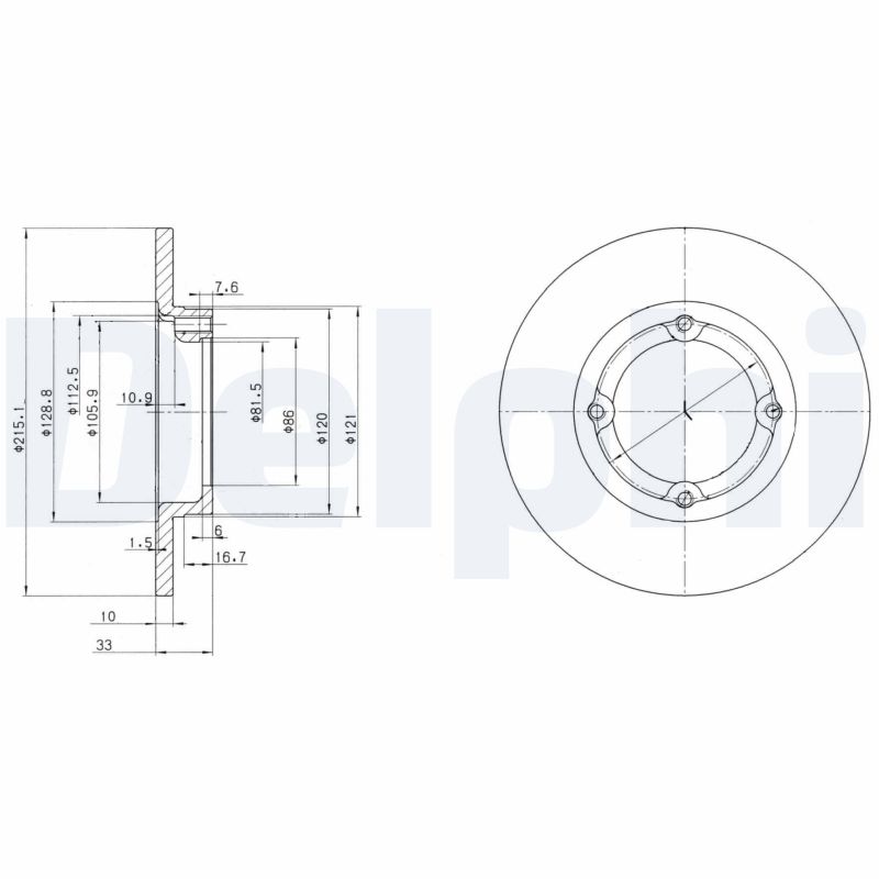 Disc frana BG2400 DELPHI