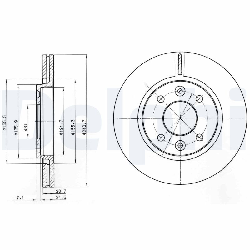 Disc frana BG2403 DELPHI