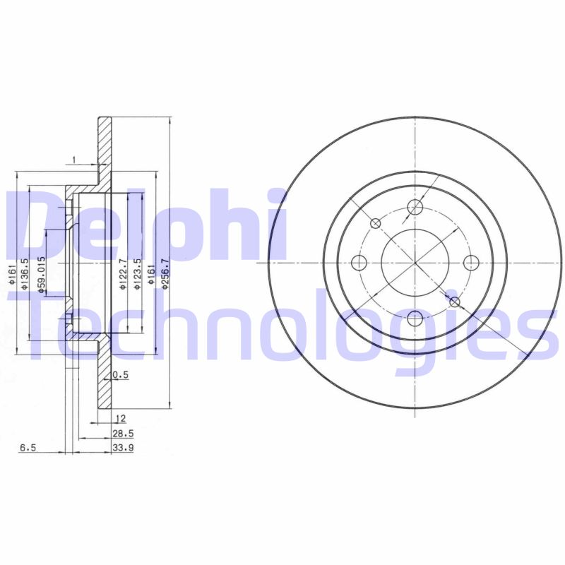 Disc frana BG2411 DELPHI