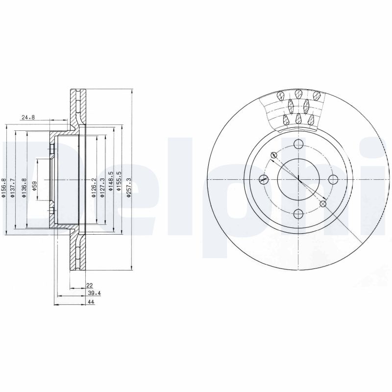 Disc frana BG2413 DELPHI