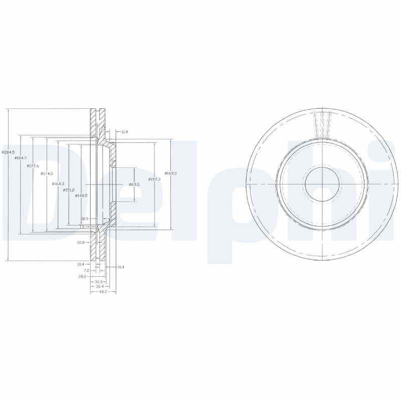 Disc frana BG2419 DELPHI