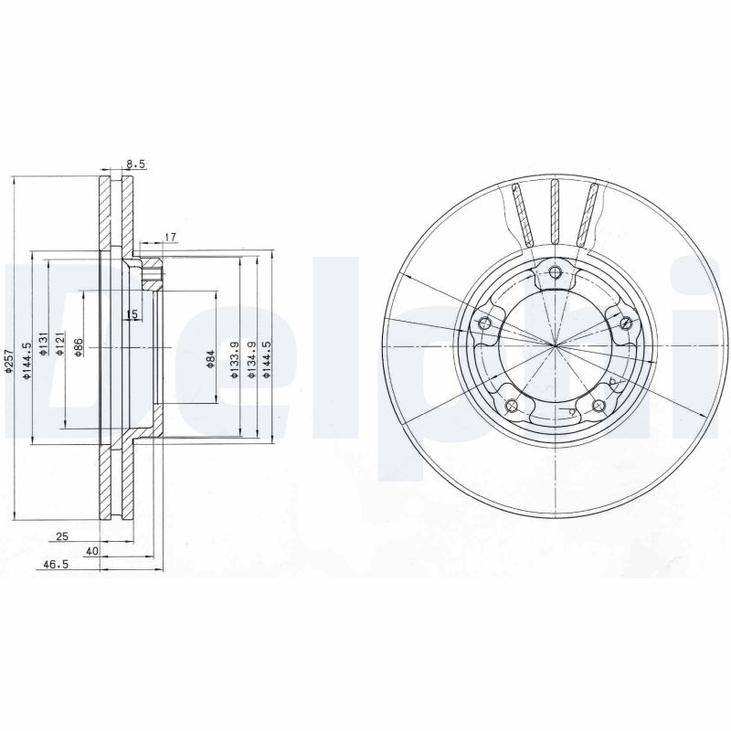 Disc frana BG2423 DELPHI