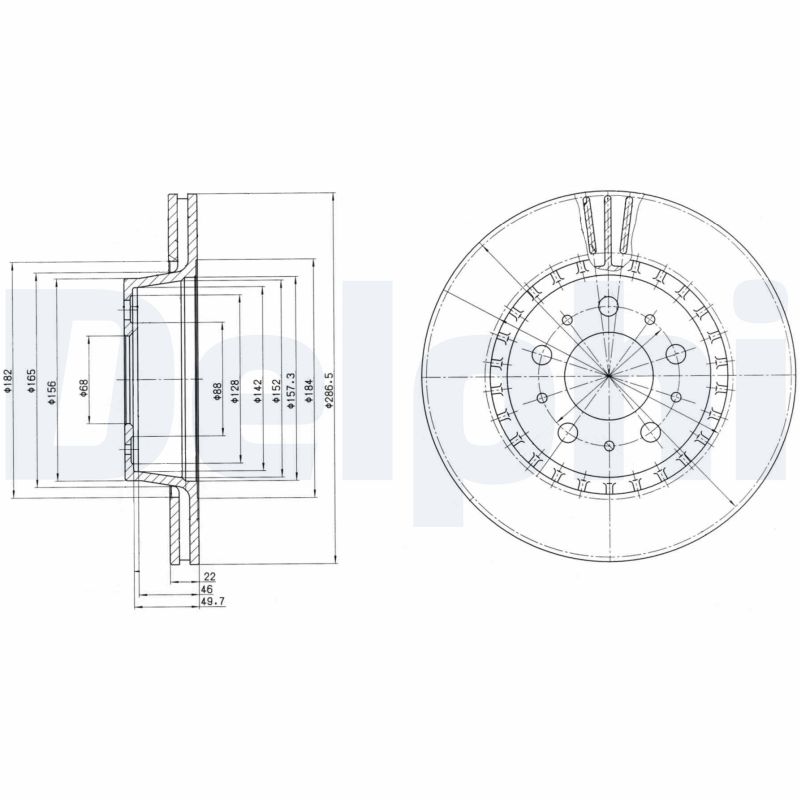 Disc frana BG2426 DELPHI