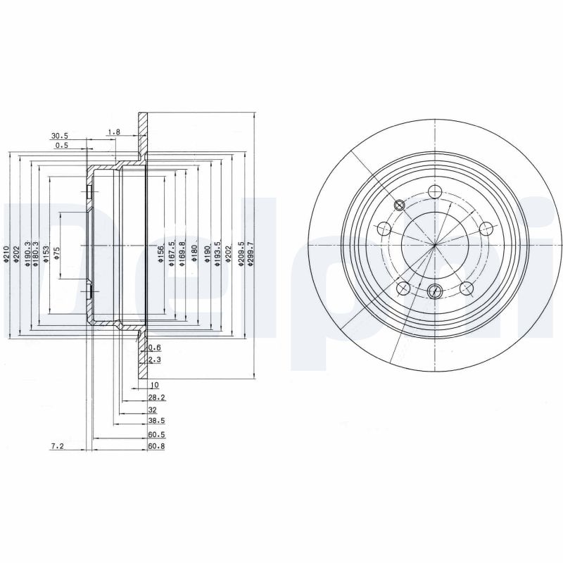 Disc frana BG2437 DELPHI