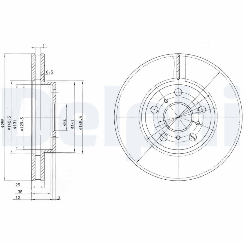 Disc frana BG2450 DELPHI