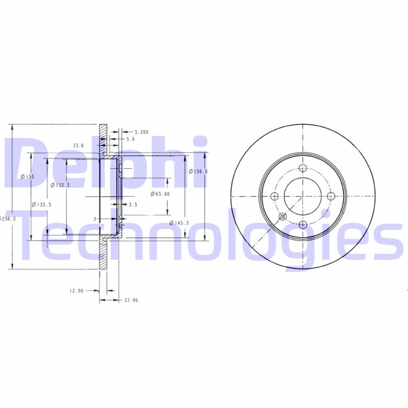 Disc frana BG2454 DELPHI