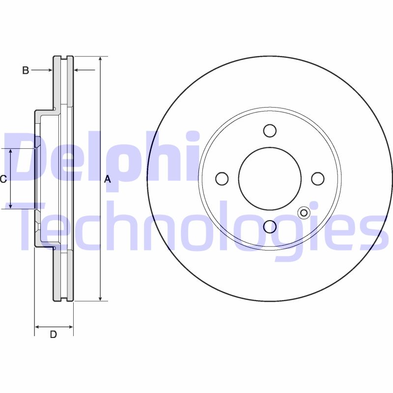 Disc frana BG2455 DELPHI