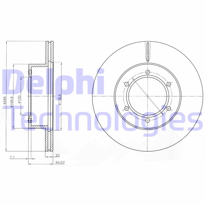 Disc frana BG2495 DELPHI